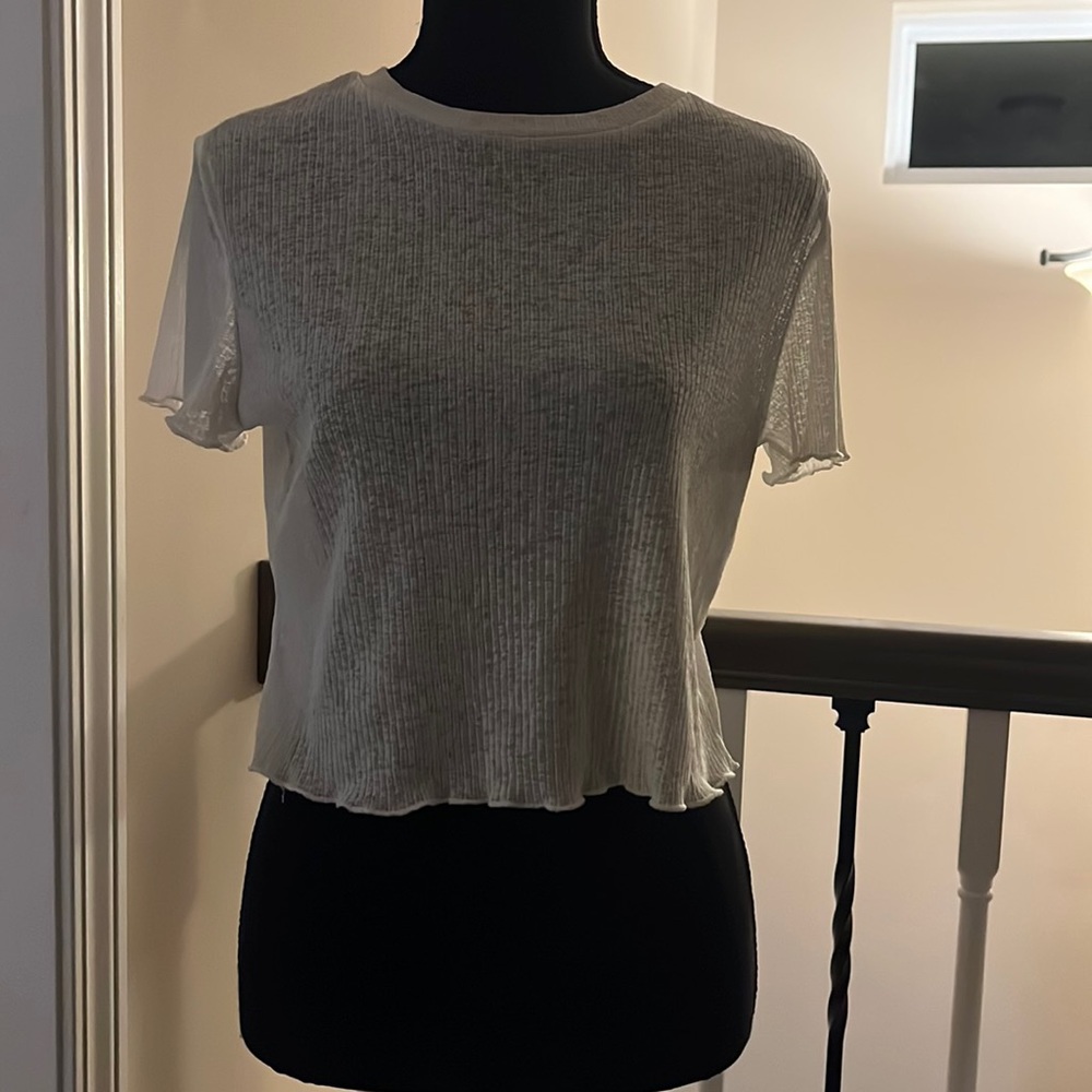 SHEIN, size L, white see-through